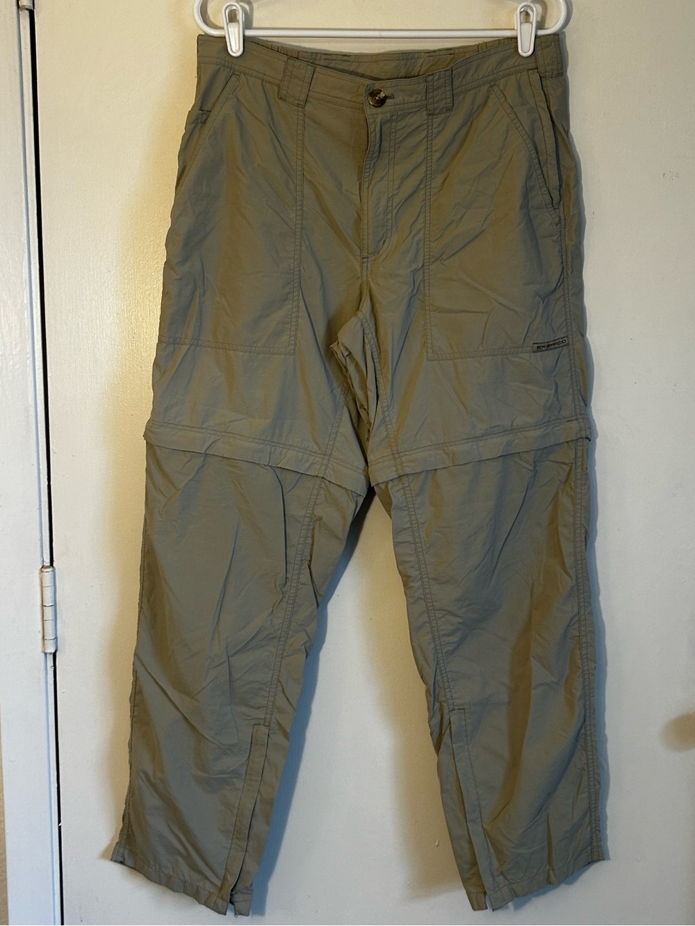 Mens Exofficio Nylon Convertible Pants Buzz Off Insect Shield Size M Hiking 4004